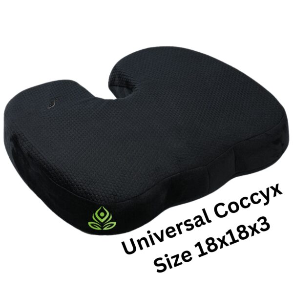 "Coccyx Ultimate Pro – High-Density Memory Foam Seat Cushion for Chair & Car | Ergonomic Support for Tailbone, Sciatica & Hip Pain | Contoured Design for Office/Home | Supports Up to 100 Kg" - Image 2