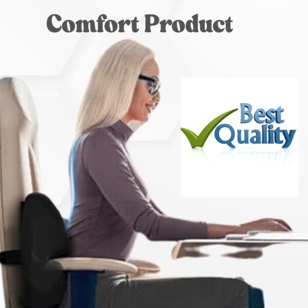 Orthopedic Back & Lumbar Pillow – Memory Foam Cushion for Lower Back Pain Relief & Posture Support | Ergonomic for Office, Car & Home Use - Image 6