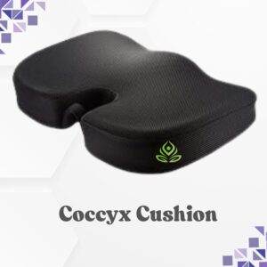 "Coccyx Ultimate Pro – High-Density Memory Foam Seat Cushion for Chair & Car | Ergonomic Support for Tailbone, Sciatica & Hip Pain | Contoured Design for Office/Home | Supports Up to 100 Kg"