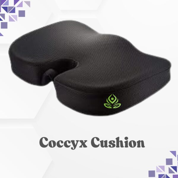 "Coccyx Ultimate Pro – High-Density Memory Foam Seat Cushion for Chair & Car | Ergonomic Support for Tailbone, Sciatica & Hip Pain | Contoured Design for Office/Home | Supports Up to 100 Kg"