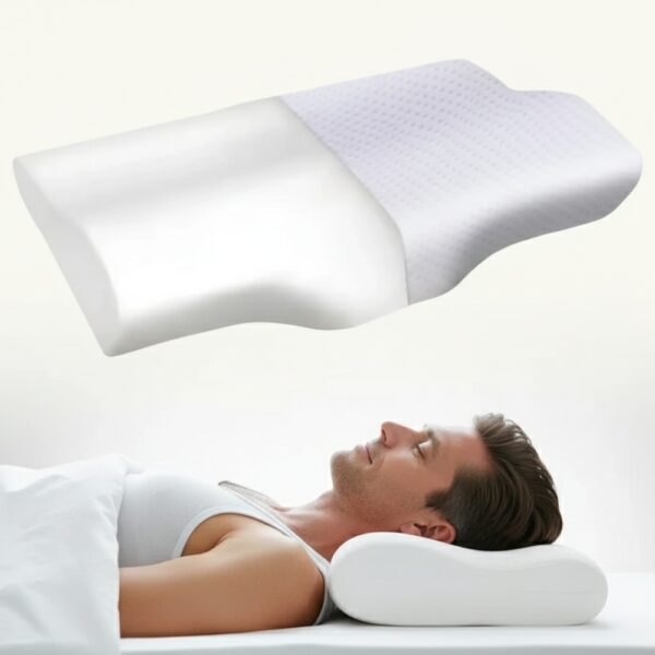 Contour curve orthopaedic memory pillow – sleeping pillow, cervical pain relief, posture correction , wake up refresh, KNEE & LOWER BACK ORTHOPEDIC SUPPORT WITH ERGONOMIC DESIGN WITH MIVOR PRODUCT. WWW.MIVOR.IN- BUY NOW
