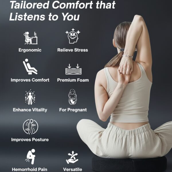 DONUT CUSHION COCCXY, SPINE, KNEE & LOWER BACK ORTHOPEDIC SUPPORT WITH ERGONOMIC DESIGN WITH MIVOR PRODUCT. WWW.MIVOR.IN- BUY NOW