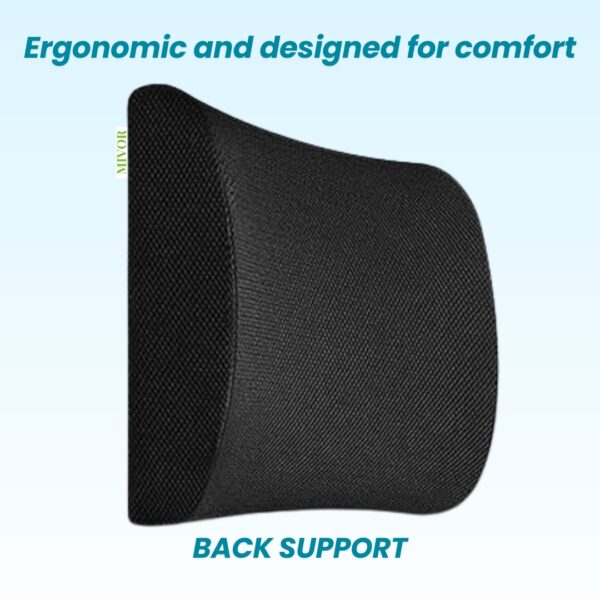 bACK SUPPORT - MEMORY FOAM FOR CAR HOME OFFICE CHAIR USE