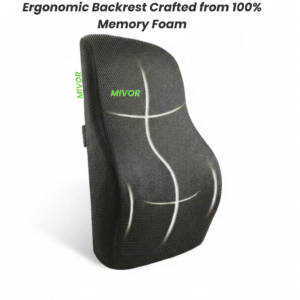Car seat, Office and home chair backrest support -100% Memory foam- doctors recommend product, genuine product, sit proper with correct posture with mivor backrest , pain free drive, lumber and shoulder support, ergonomic support spine, (WWW.MIVOR.IN - BUY NOW)