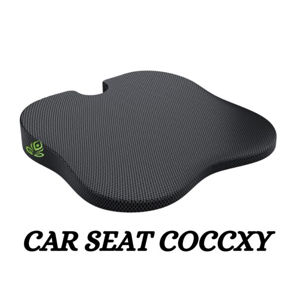 Mivor Ultimate Car Wedge Seat Cushion | Memory Foam Cushion with Coccyx Tailbone Cut-out | Relieves Hip Pain & Tailbone Pain, Lower Back Pain | Black | 2-Year Warranty