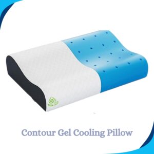 Breathable Cooling Gel Contour Memory Foam Pillow | 2 Year Warranty | Neck Support Cervical Pillow for Pain Relief - Orthopedic Ergonomic Support for Side, Back and Stomach Sleepers |Size- Standard 24x14x4/3