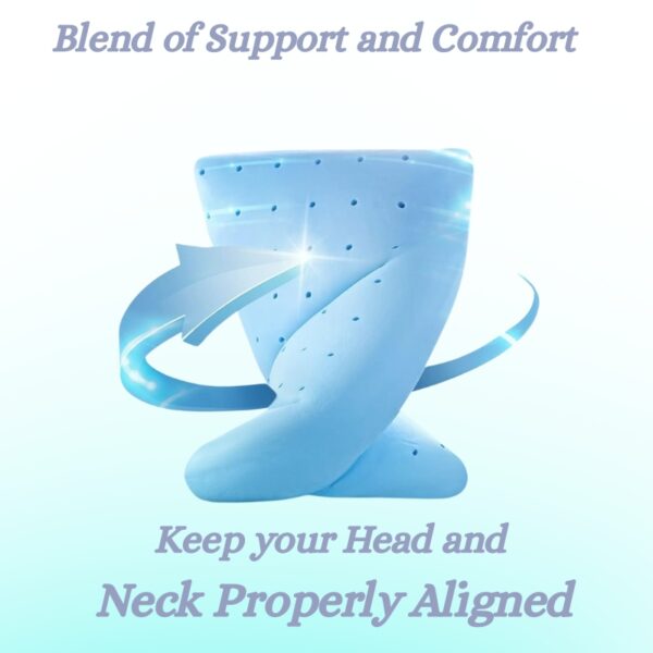 Orthopedic Cooling Gel Memory Foam Pillows for Deep Sleep| Cervical Pillow for Neck & Shoulder Pain Relief Support for Sleeping | Size Standard 24x16x4 |2 Years Warranty. - Image 5