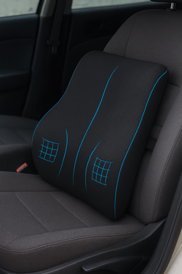 backrest memory foam , for spine shoulder support for long drive and comfort sitting at home and office buy now www.mivor.in