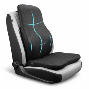 CAR SEAT combo- backrest & CUSHION, CAR ACCESSORIES, SPINE, KNEE & LOWER BACK ORTHOPEDIC SUPPORT WITH ERGONOMIC DESIGN WITH MIVOR PRODUCT. WWW.MIVOR.IN- BUY NOW