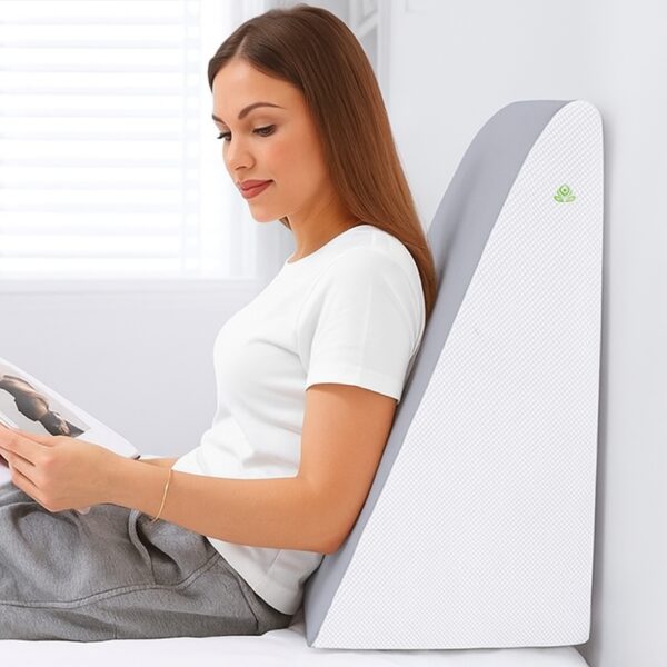 "Orthopedic Bed Wedge Pillow – Memory Foam Back & Leg Support  | 2-Year Warranty" - Image 3