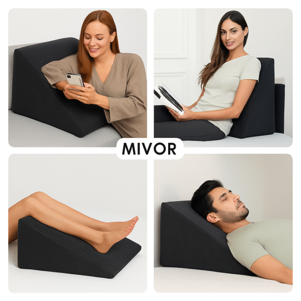 "Orthopedic Bed Wedge Pillow – Memory Foam Back & Leg Support  | 2-Year Warranty" - Image 7