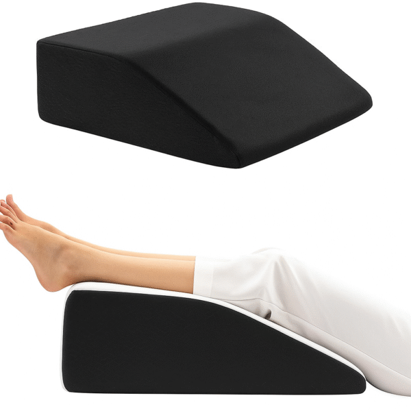 Premium Orthopedic Leg Wedge Cushion – Memory Foam Elevation Pillow for Leg, Knee & Ankle Support, Improves Circulation & Relieves Pain – 2-Year Warranty - Image 3