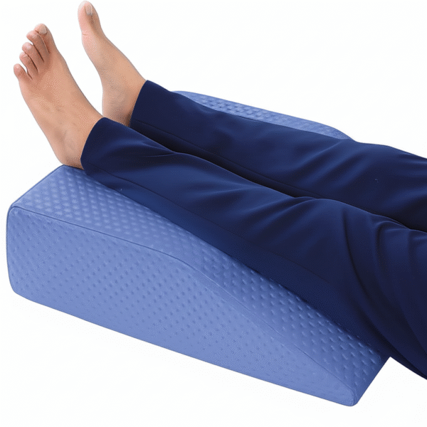 Premium Orthopedic Leg Wedge Cushion – Memory Foam Elevation Pillow for Leg, Knee & Ankle Support, Improves Circulation & Relieves Pain – 2-Year Warranty - Image 4
